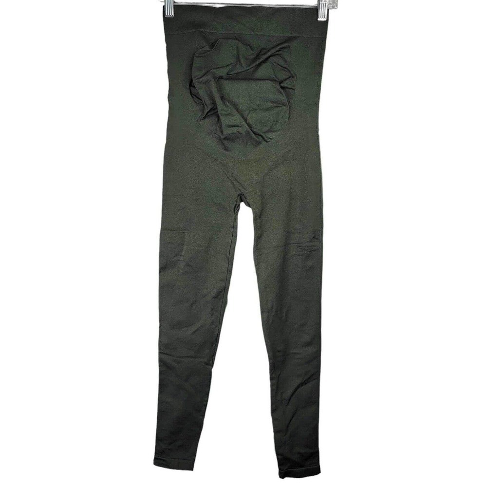 Blanqi Everyday Maternity Leggings Womens Belly Support Green Size Medium M - Picture 2 of 7